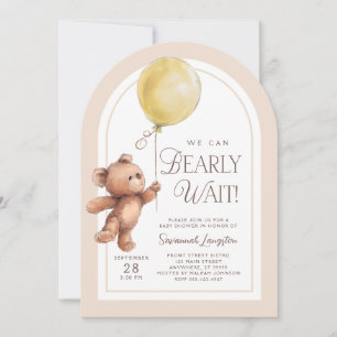 Invitation Nous pouvons attendre l'invitation Baby shower