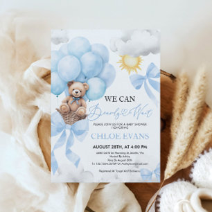 Invitation Nous pouvons attendre l'invitation Baby shower