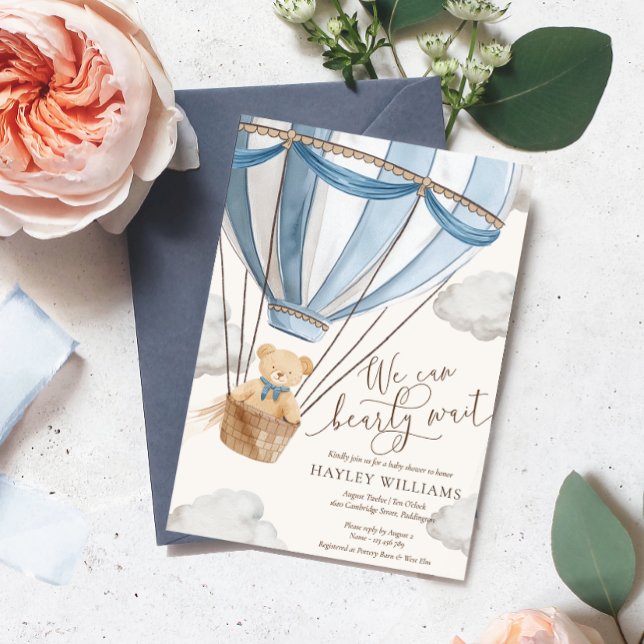 Invitation Nous pouvons attendre l'invitation Baby shower (Créateur téléchargé)