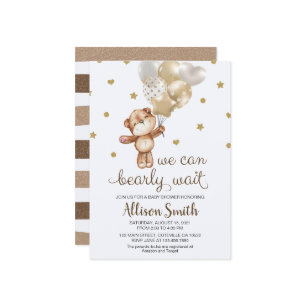 Invitation Nous pouvons Baby shower d'attente précoce