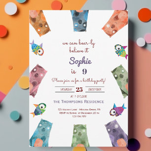 Invitation nous pouvons le croire anniversaire de enfant