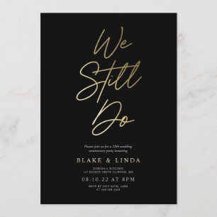 Invitation Nous renouvelons toujours nos vœux de mariage