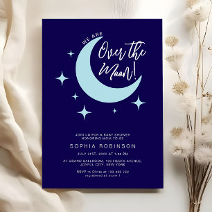 Invitation Nous sommes au-dessus des étoiles de la lune Baby 
