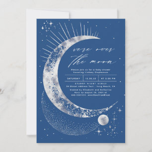 Invitation Nous sommes au-dessus du Baby shower de la Lune