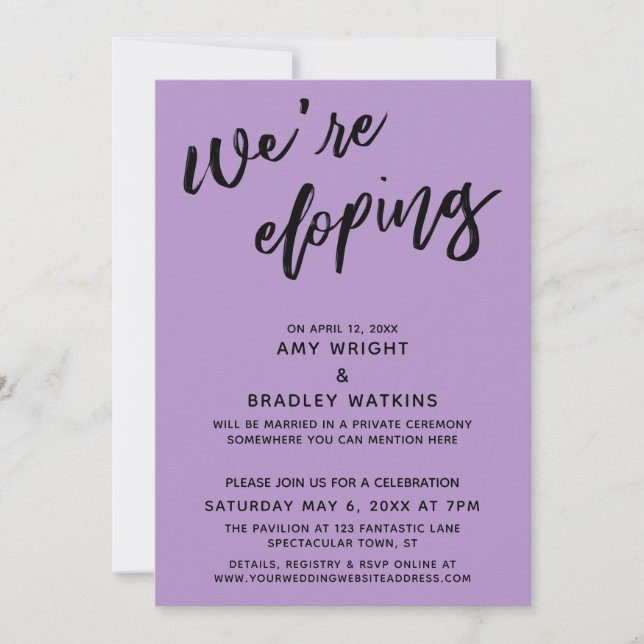 Invitation Nous sommes en train d'éloper la typographie d'écr (Devant)