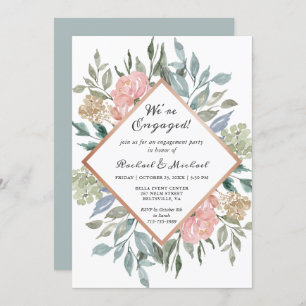 Invitation Nous sommes engagés dans le groupe Rustic Floral F