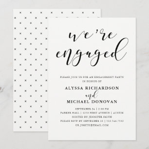 Invitation Nous sommes engagés   Parti d'engagement romantiqu