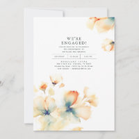 Nous sommes engagés Romantic Engagement Party Phot