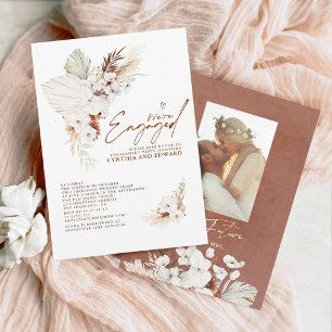 Invitation Nous sommes engagés Terracotta Engagement Party Ph