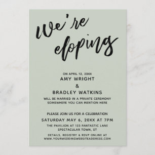 Invitation Nous sommes Sage, calligraphie moderne pour les fo