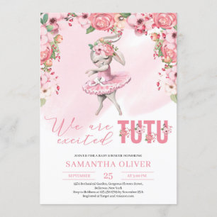 Invitation Nous sommes un Baby shower de filles florales de l