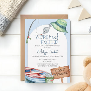 Invitation Nous sommes vraiment excités, Baby shower sur le t