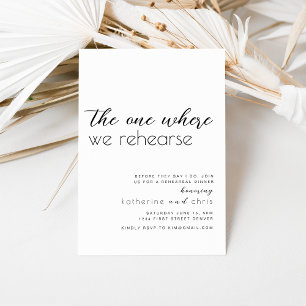 Invitation Nous Un Où Nous Répétons Le Dîner De Répétition
