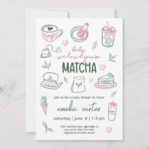 Nous vous aimons tellement Matcha Baby Shower Thé