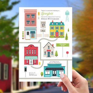 Invitation Nouveau Baby shower urbain de quartier pour enfant