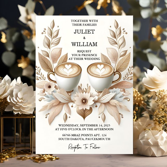 Invitation Nouveau café italien toscan Sorrento Mariage Décon (Créateur téléchargé)