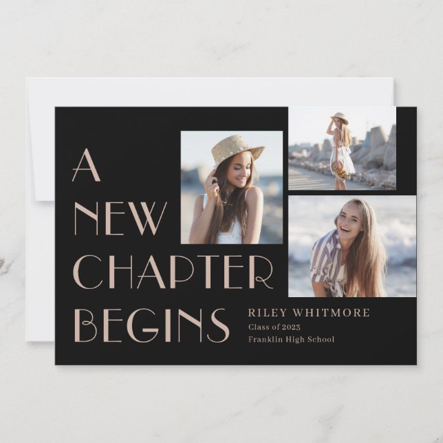 Invitation Nouveau chapitre Editable Color Graduation Invitat (Devant)