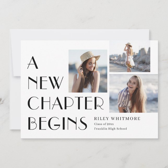 Invitation Nouveau chapitre Editable Color Graduation Invitat (Devant)