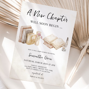 Invitation Nouveau Chapitre Va Bientôt Commencer Baby Shower