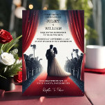 Invitation Nouveau cinéma Retro Movie Ticket le plus populair<br><div class="desc">Voici notre nouveau film Cinema Retro Movie Ticket le plus populaire Faire-part de mariage! Entrez dans le glamour du Hollywood classique avec ce design captivant. Parfait pour les couples qui chérissent la magie de l'écran argenté, il ouvre la voie à un mariage aussi mémorable qu'un succès à succès. Faites de...</div>
