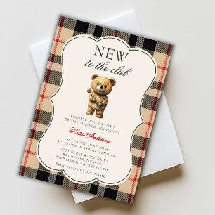Invitation Nouveau Dans Le Club Golf Prépa Teddy Bear Baby Sh