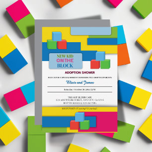 Invitation Nouveau Enfant Sur Le Baby shower D'Adoption Par B