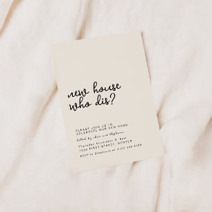 Invitation Nouveau foyer qui dit le ménage parti