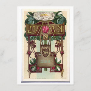 Invitation Nouveau Juillet Anniversaire de Leo zodiac Invitat