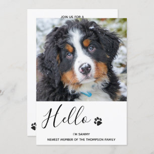 Invitation Nouveau Pet Chien Chien Chien chiot Douche Party