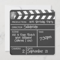 Nouveauté Personnalisé Film Clapperboard Anniversa
