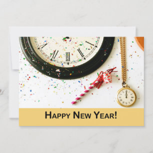 Invitation Nouvel An Décompte De La Soirée Horloge D'Invitati