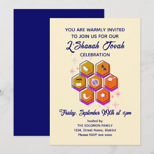 Invitation Nouvel An juif L'SHANAH TOVAH