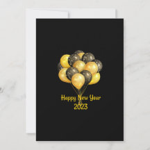 Nouvel An noir heureux 2023