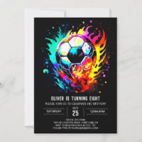 Nouvel anniversaire de football en aquarelle sport