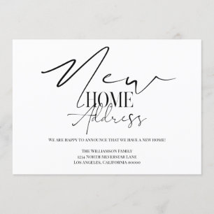 Invitation Nouvelle adresse d'accueil