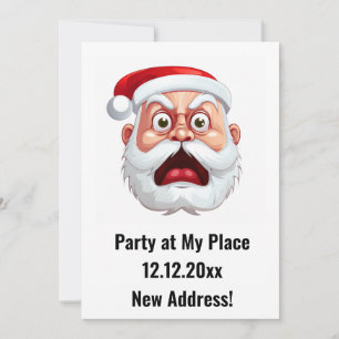 Invitation Nouvelle adresse du Père Noël Fête de Noël