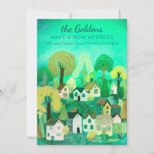 Invitation Nouvelle adresse Mote Country Village Art