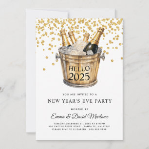 Invitation Nouvelle année 2025 Bonjour