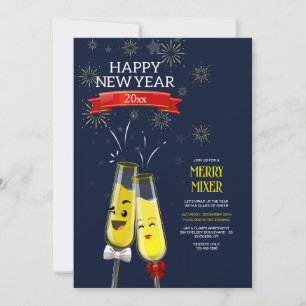 Invitation Nouvelle Année Fantaisiste