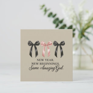 Invitation Nouvelle Année Nouvelles Débuts Même Dieu Incroyab