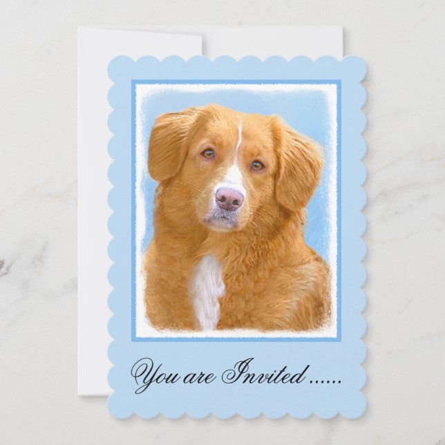 Invitation Nouvelle-Écosse Peinture de chien pour l'essayeur  (Devant)