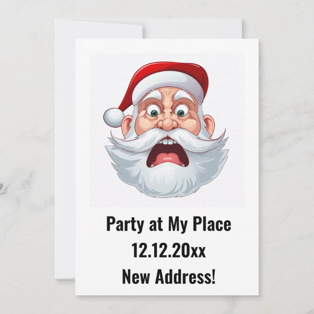 Invitation Nouvelle fête de Noël à l'adresse (Devant)