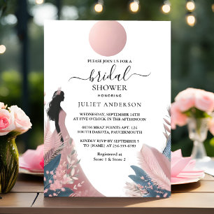 Invitation Nouvelle Longue Tulle Regal Glam Blush Pink Fête d