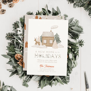 Invitation Nouvelle maison Cosy Winterscape Christmas Holiday