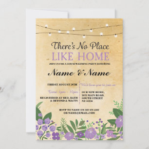 Invitation Nouvelle maison réchauffement Sweet Home Invitatio