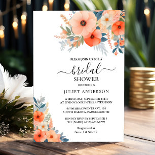 Invitation Nouvelle Orange les années 70 80s 90s Fête des mar