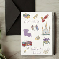 Nouvelle-Orléans enregistrer la date avec des dess