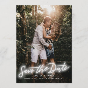 Invitation Nouvelle photo verticale Enregistrer la date