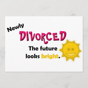 Invitation nouvellement divorcée de partie