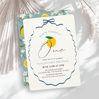 Nouvellement Un Bleu Ruban Citron/Citrus 1er Anniv